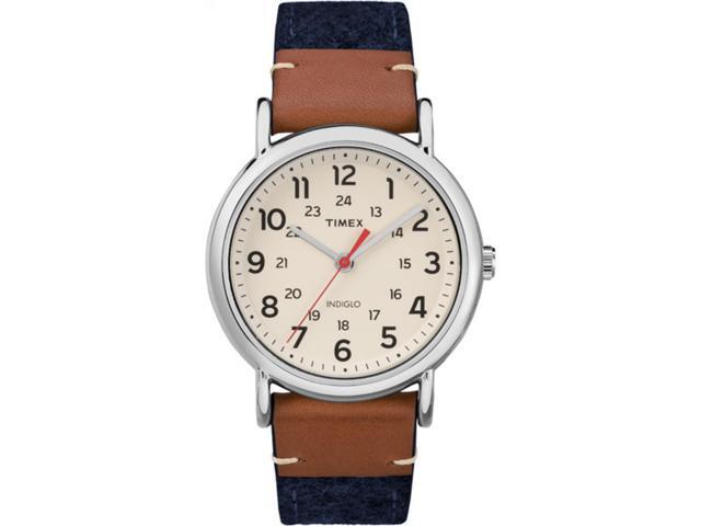 Timex Weekender Patterned 38mm Fabric Strap Blue Casual Watch TW2R42000
