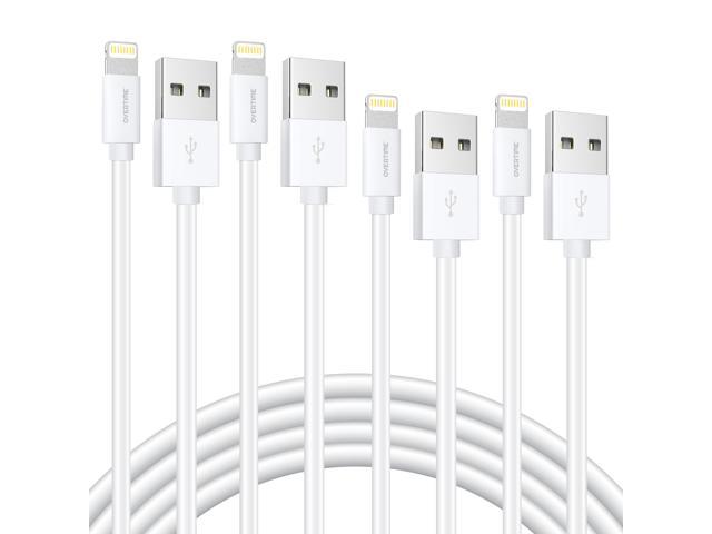 iPhone Charger Cable (4ft/4ft/6ft/6ft), Overtime Apple MFi Certified Lightning Cable USB Cord for iPhone 11/11 Pro/11 Max/X/XS Max/XR/8.