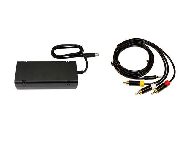 XBox 360 E Parts Bundle - Power Adapter and AV Cable - by Mars Devices