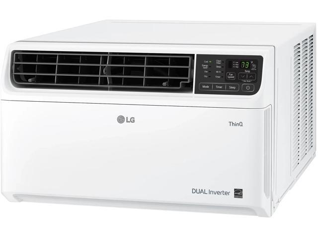 LG - 450 Sq. Ft. 10,000 BTU Dual Inverter Smart Window Air Conditioner - White - image 8