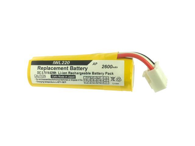 Replacement battery for Sagem Ingenico iWL220, iWL250, and iWL255 Credit and Debit Terminals. Lithium-ion, 3.7 Volt, 2600 mAh, Japanese Cells