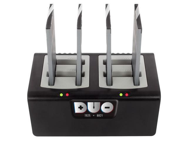 Duo 4-bay Battery Charger compatible with Cisco 8821 and 7925 batteries. Power Supply included