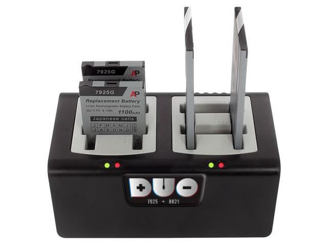 Duo 4-bay Battery Charger compatible with Cisco 8821 and 7925 batteries. Power Supply included