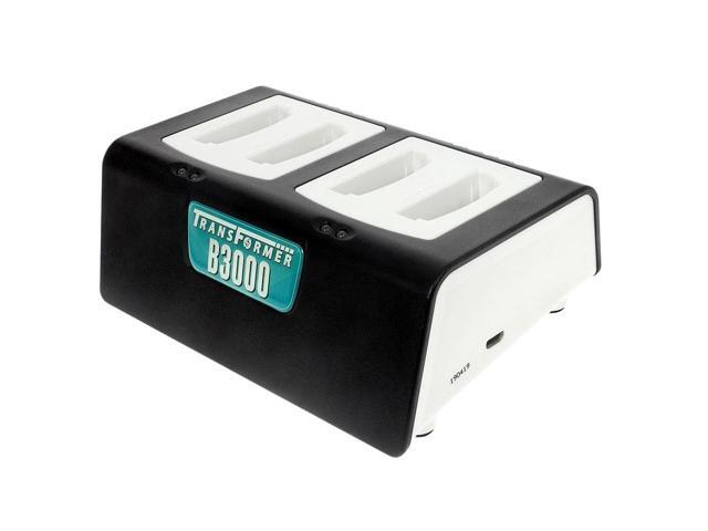 Transformer 4-Bay Battery Charger for Vocera B3000 batteries. Power Supply included