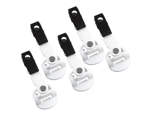 5 Pack: White Universal Clip for Vocera Communications Badge B3000. 230-01985
