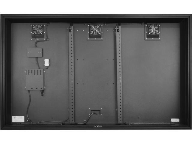 Apollo Enclosures - Apollo 75" Deluxe Outdoor TV Enclosure for 70" to 75" TVs, Quality Aluminum Construction, UL/CSA certified for safety - Black - image 5