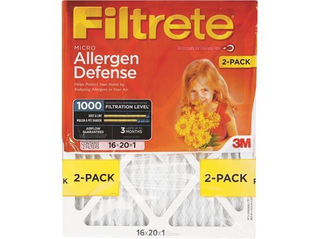 Photos - Other household accessories 3M 16x20 2pk Allergn Filter 9800-2PK-HDW 