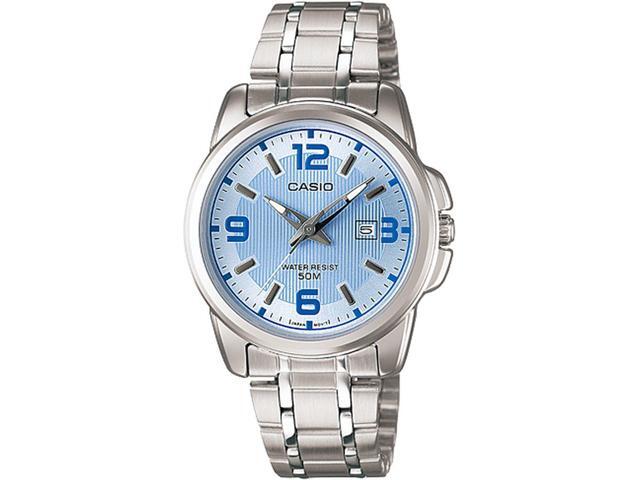 Casio LTP-1314D-2AVDF Analog Display Quartz Watch, Silver Stainless Steel Band, Round 33.1mm Case