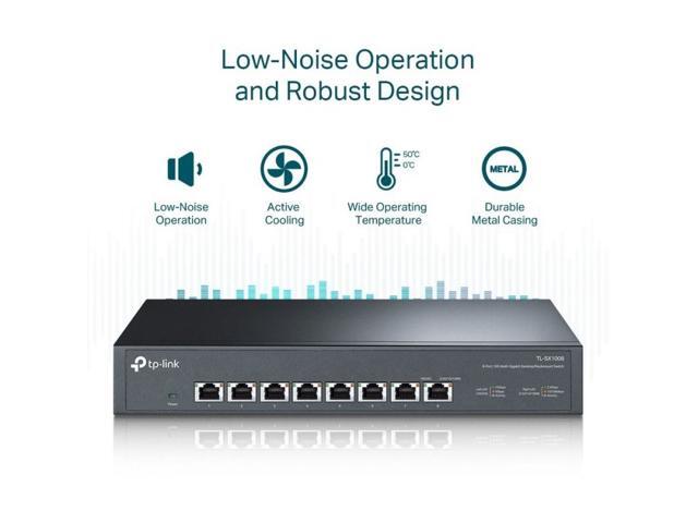 TP-Link TL-SX1008 8 Port 10G/Multi-Gig Unmanaged Ethernet Switch