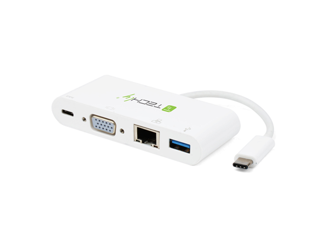 Techly USB 3.1 adapter type C to Usb3.0 with VGA connections - (IADAP USB31-DOCK2)