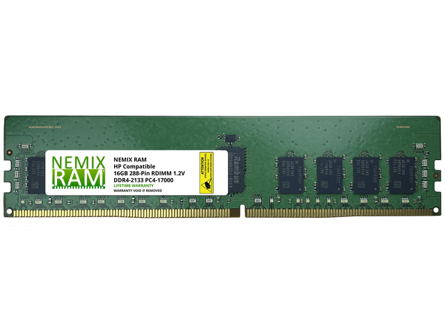 HP 790111-001 16GB (1x16GB) DDR4 2133 (PC4 17000) ECC Registered RDIMM Memory by NEMIX RAM