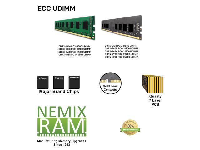 NEMIX RAM 32GB (1X32GB) DDR5 5600MHZ PC5-44800 2Rx8 1.1V CL46 288-PIN ECC Unbuffered UDIMM Compatible with ASUS ROG-STRIX-B650-A Gaming WiFi...