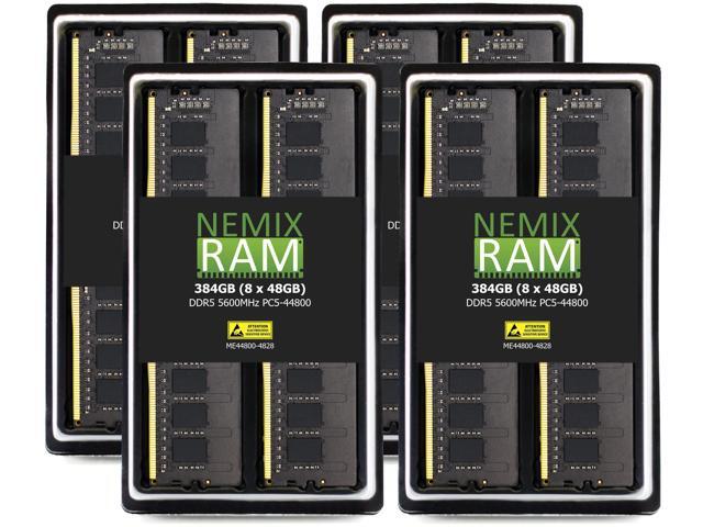 NEMIX RAM 384GB (8X48GB) DDR5 5600MHZ PC5-44800 2Rx8 1.1V 288-PIN ECC Unbuffered UDIMM KIT