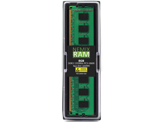 NEMIX RAM 8GB (1X8GB) DDR3 1600MHZ PC3-12800 2Rx8 1.35V 240-PIN Non-ECC UDIMM Compatible with Hynix HMT41GU6BFR8A-PB Unbuffered Desktop Memory