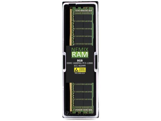 NEMIX RAM 8GB (1X8GB) DDR3 1600MHZ PC3-12800 2Rx4 1.5V 240-PIN ECC RDIMM Registered Server Memory Compatible with Lenovo 0A89482