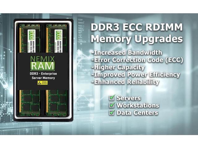 NEMIX RAM 32GB (1X32GB) DDR3 1333MHZ PC3-10600 4Rx4 1.35V ECC RDIMM Registered Server Memory