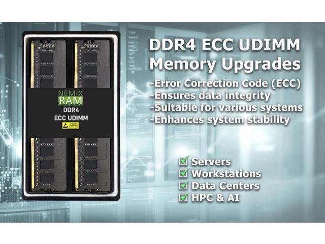 NEMIX RAM 8GB (1X8GB) DDR4 3200MHZ PC4-25600 1Rx8 1.2V 288-PIN ECC Unbuffered UDIMM Compatible with DELL Precision Workstation