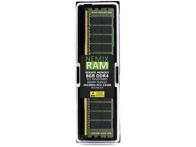 NEMIX RAM 8GB (1 x 8GB) DDR4 2933MHz PC4-23400 1Rx8 1.2V 288-PIN ECC RDIMM Registered Server Memory Kit