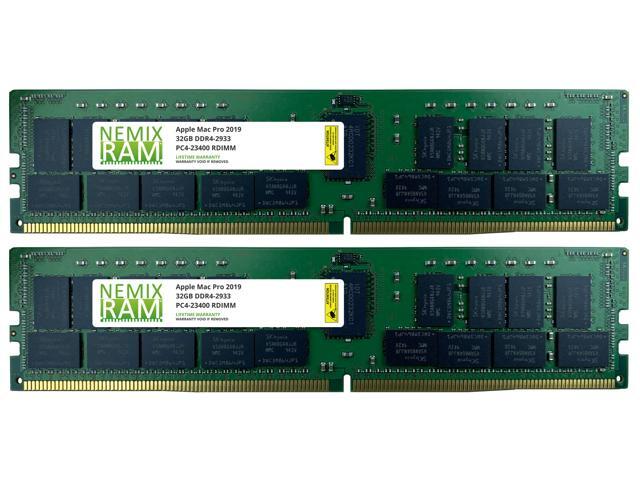 NEMIX RAM 64GB (2X32GB) DDR4 2933MHZ PC4-23400 2Rx4 1.2V 288-PIN ECC RDIMM Registered Server Memory KIT Compatible with Apple Mac Pro 2019 7,1
