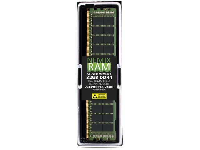 NEMIX RAM 32GB (1 x 32GB) DDR4 2933MHz PC4-23400 2Rx8 1.2V 288-PIN ECC RDIMM Registered Server Memory Kit