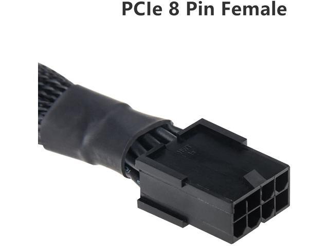 8 Pin PCIe Splitter, PCI-e 8 Pin Female to Dual 8 Pin(6+2) Male GPU VGA Power Cable PCI Express Adapter for Graphics Video Card, UIInosoo Sleeved...