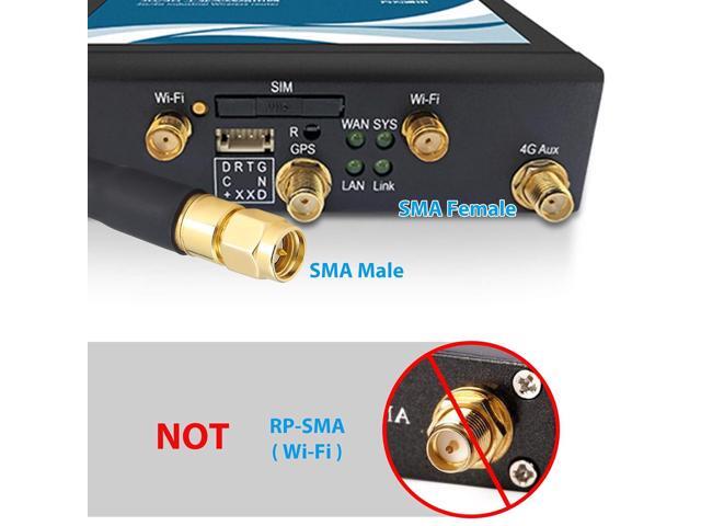 XRDS -RF 3ft SMA Male to SMA Female Coax Extension Cable, 50 Ohm KMR240 Low Loss SMA Coax Coaxial Cable with SMA Connectors for...