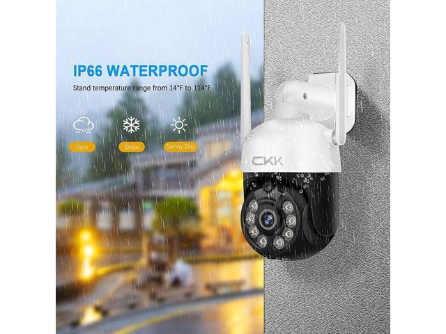 Upgraded 3MP PTZ Camera Outdoor, 3MP Wireless Security Camera, 3.0MP WiFi IP Camera, WiFi Pan Tilt Zoom (4xDigital) IP Camera,2 Way Audio, Color...