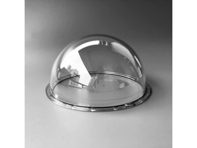 OwlCat 4 Inch Indoor Outdoor CCTV Replacement Acrylic Clear Cover Surveillance Cameras Security Dome Protector Housing Transparent Case, 109x56.2