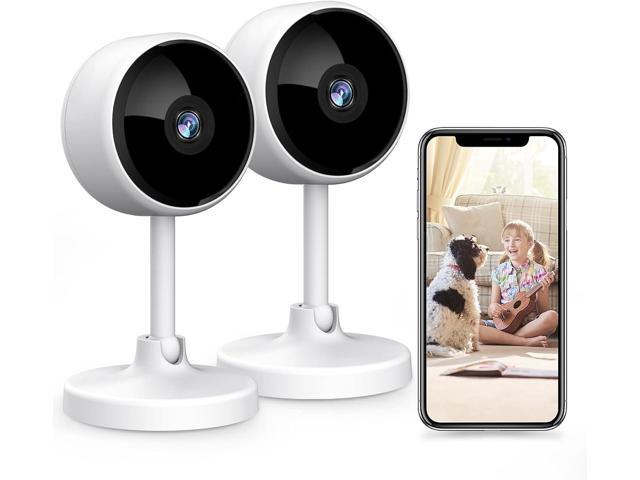 Indoor Security Camera 2 Pack, 1080P Home WiFi Camera for Pet, Baby Monitor Surveillance IP Camera with Night Vision, 2-Way Audio, Human Motion.