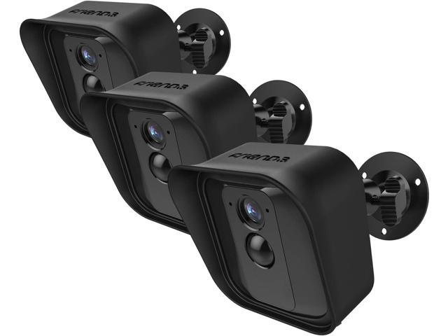 Frienda Black 360 Degree Adjustable Wall Mount Bracket and Silicone Protective Skin for Blink Xt Indoor Outdoor Security Camera(3,Black)