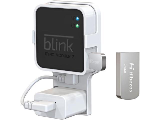 256GB USB Flash Drive and Outlet Mount for Blink Sync Module 2, Save Space and Easy Move Mount Bracket Holder for Blink Outdoor Indoor Security...