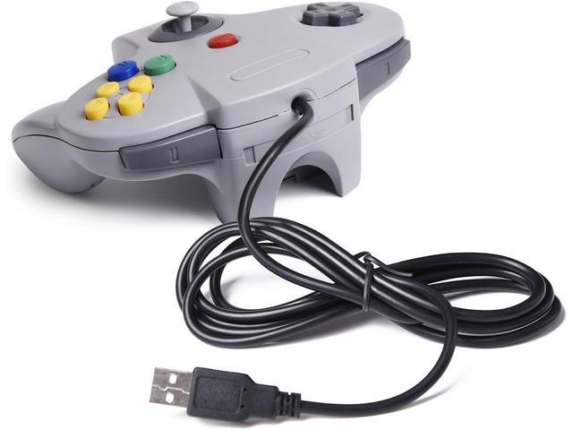 Classic N64 Controller, N64 Wired USB PC Game pad Joystick, N64 Bit USB Wired Game Stick Joy pad Controller for Windows PC MAC Linux Raspberry Pi 3...
