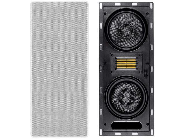 Monoprice 3-Way Carbon Fiber In-Wall Column Speaker - 6.5 Inch With Ribbon Tweeter (Each) - Amber Series - image 8