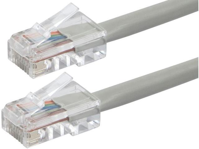 Monoprice Cat6 Ethernet Patch Cable - 7 Feet - Gray Network Internet Cord - RJ45, Stranded, 550Mhz, UTP, Pure Bare Copper Wire, 24AWG - Zeroboot...