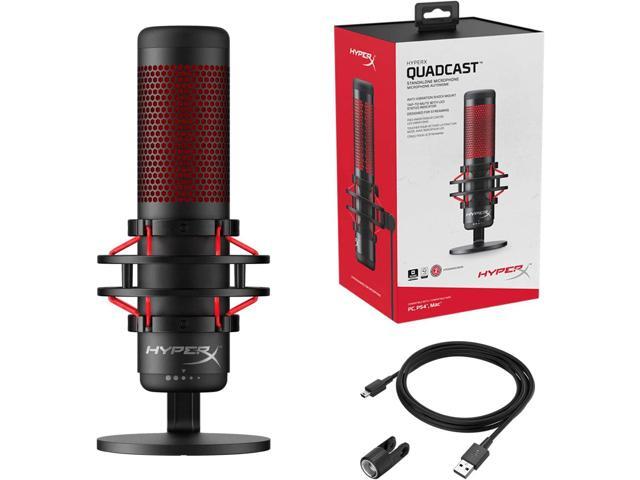 HyperX QuadCast - USB Condenser Gaming Microphone and HyperX Alloy FPS RGB - Mechanical Gaming Keyboard