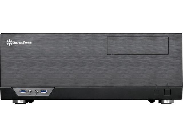 SilverStone Technology GD09 Home Theater PC (HTPC) Computer Case with Faux Aluminum Design for ATX/Micro-ATX Motherboards, SST-GD09B