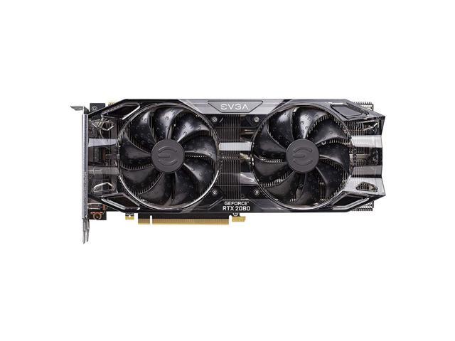 EVGA 08G-P4-2081-KR GeForce RTX 2080 Gaming 8GB GDDR6 Dual HDB Graphics Card, Black Edition