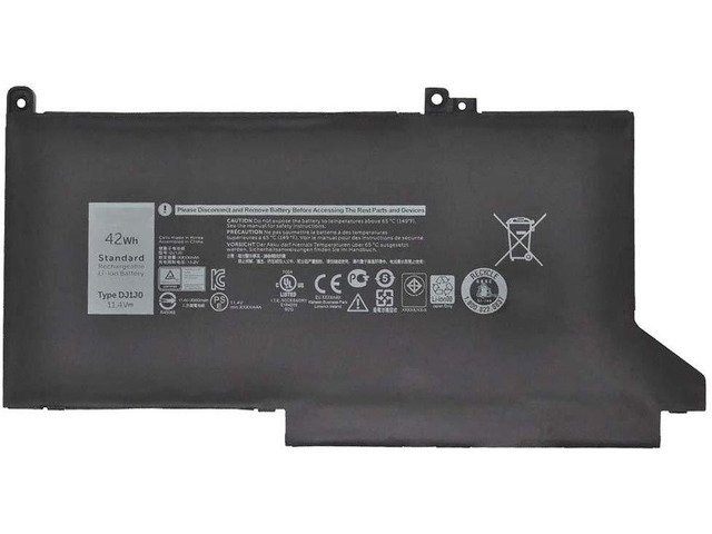 United Power Relacement DJ1J0 Battery for Dell Latitude 7280 7290 7380 7390 7480 7490 PFGX4 0NF0H C27RW 451-BBZL 11.4V 42Wh 3 Cell