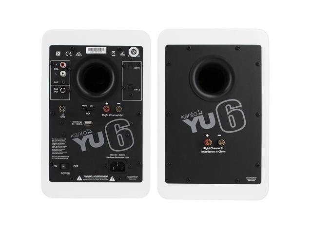 Kanto Living YU6 2-Way Powered Bookshelf Speakers (Pair Pure) - image 7