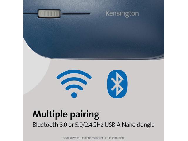 Kensington SureTrack Dual Wireless Mouse- Blue (K75350WW)