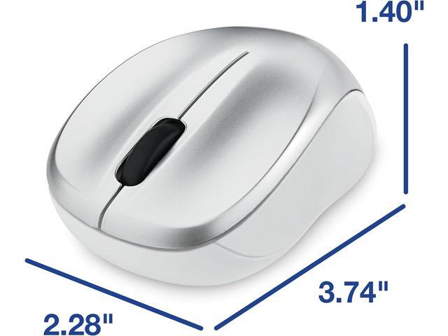 Verbatim 2.4G Wireless LED Silent Mouse - Noiseless and Silent Click Computer Mouse with Nano Receiver for Mac and PC - Silver