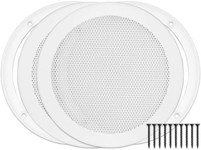 Reliable Hardware Company RH-4002-6.5-2-A White Surface Mount 6-1/2' Speaker Covers, Pair