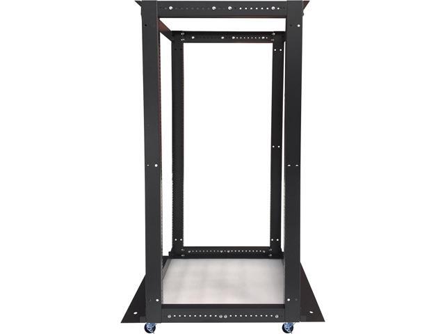Sysracks 18U 4 Post Open Frame 19 inch Network Server Rack Relay Cabinet Adjustable Depth 24'-37'