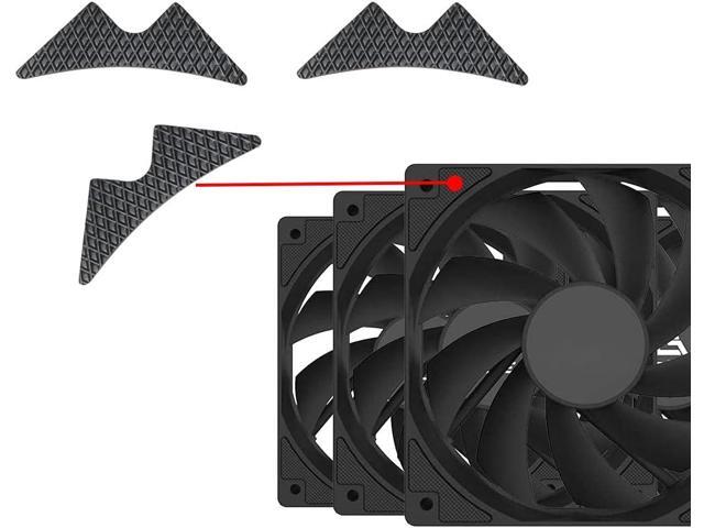 60pcs Cooling Fan Damper 120/140mm Fans Shock Absorbing Sealing Silicone Gasket for PC Computer Case Fan