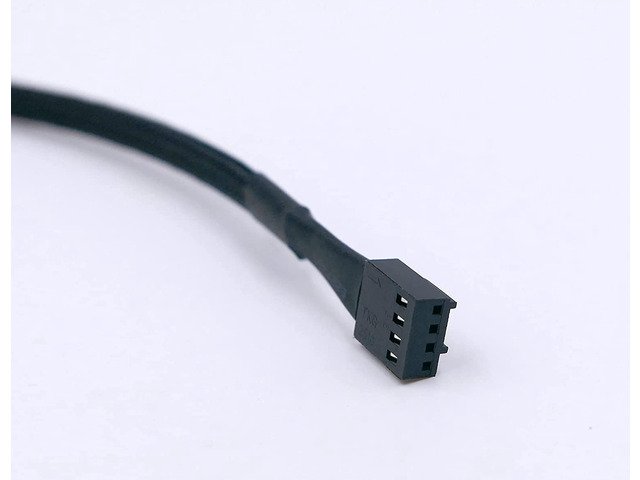 PWM Fan Splitter Extension Cable - 1 to 5 Computer Fan Splitter Cable Compatible with 3 Pin and 4 Pin PC Cooling Fans, 10 inch Black Sleeve Nylon...