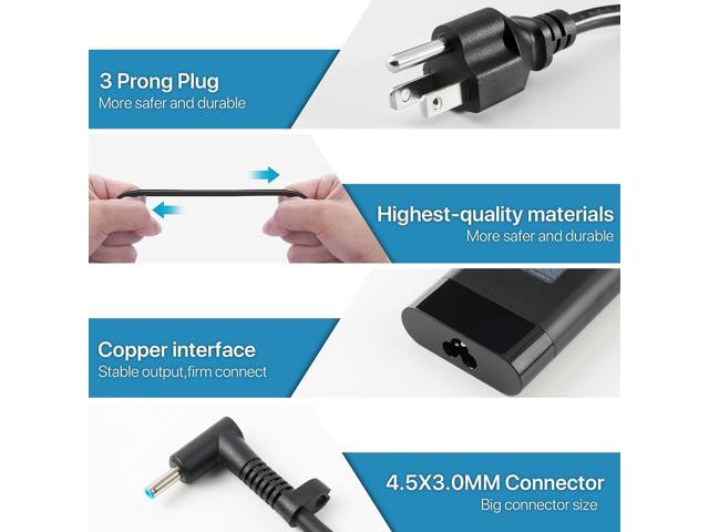 AC Adapter for HP Laptop Charger 150W 135W 120W, HP ZBook Studio G3 G4 G5 G6, Z Book 15 16 17 15u 15v G3 G4 G5 G6 G7 G8 G9 Power Cord 150W