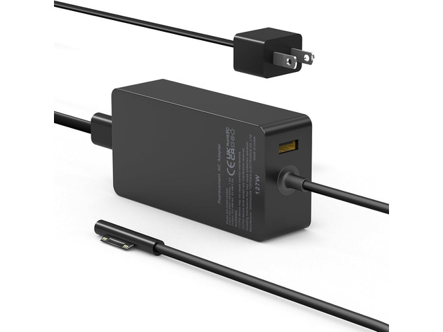 Surface Pro Charger 127W, Surface Book 3 Charger Replacement for Microsoft Surface Book 3 2 1, Surface Pro X 9 8 7 6 5 4 3, Surface Laptop 5 4 3 2...
