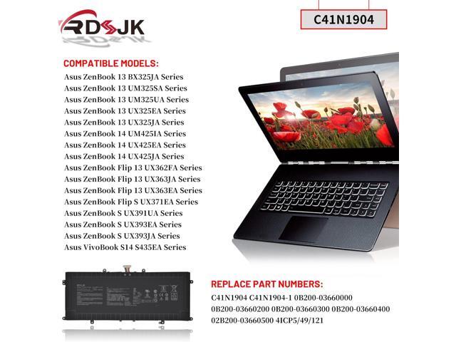 C41N1904 C41N1904-1 Laptop Battery for Asus ZenBook 13 BX325JA UM325SA UM325UA UX325EA UX325JA 14 UM425IA UX425EA UX425JA Flip 13 UX363EA Flip S...