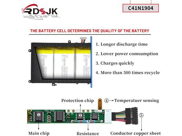 C41N1904 C41N1904-1 Laptop Battery for Asus ZenBook 13 BX325JA UM325SA UM325UA UX325EA UX325JA 14 UM425IA UX425EA UX425JA Flip 13 UX363EA Flip S...