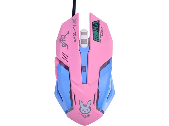 OW Mouse Breathing LED Backlit Gaming Mouse Genji Reaper Wired USB Computer Mouse for PC& Mac E-Sports Gamers